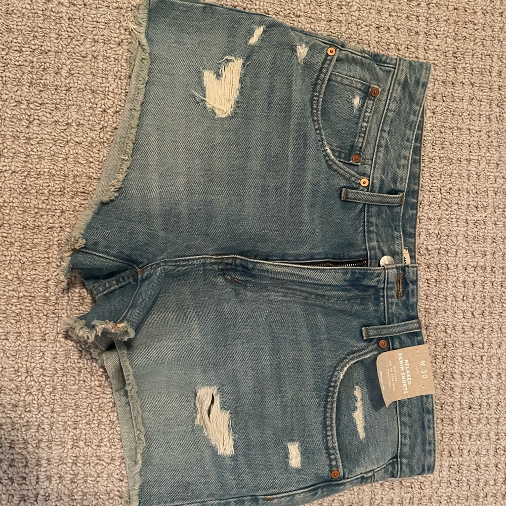 Women's Distressed Denim Shorts